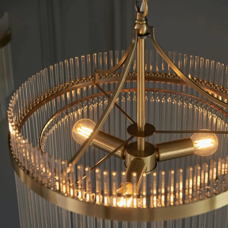 Marietta brass and glass construction