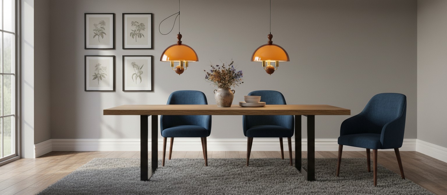 Sunset pendant light in a dining room