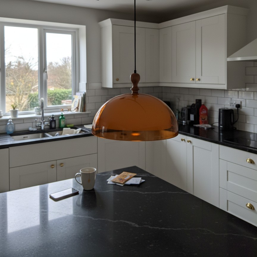 Customer photo of Sunset pendant light in kitchen