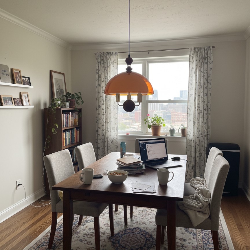 Customer photo of Sunset pendant light in dining room