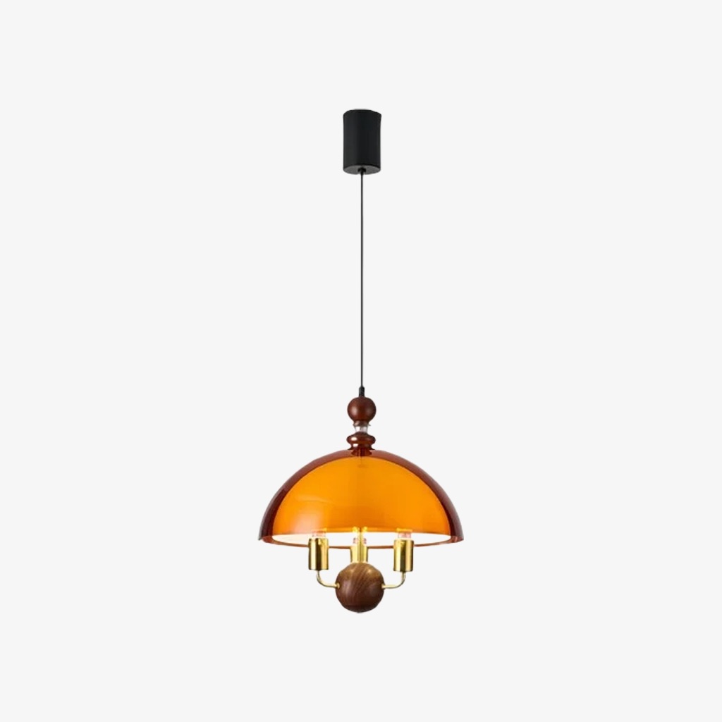 Cord-hung Sunset pendant finish
