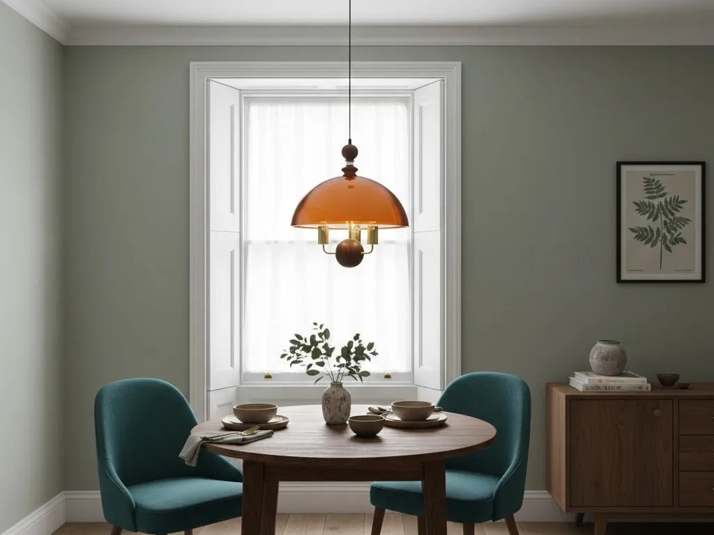 Sunset pendant light dining display