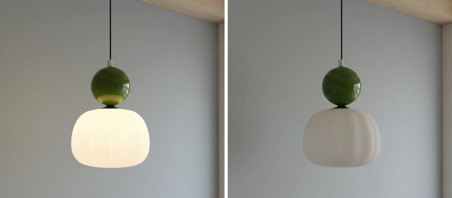 Ornavigo pendant lamp light effect comparison