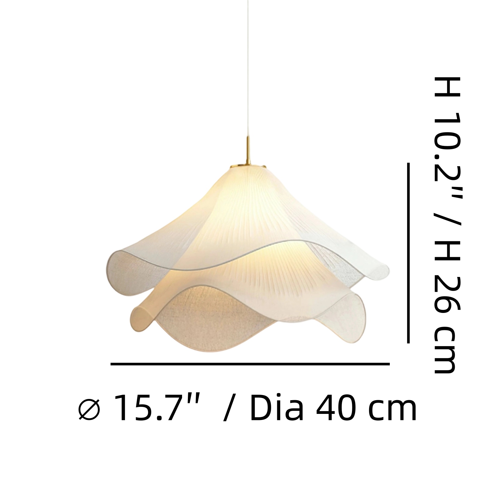 Pendant light size diagram Dia 40 cm