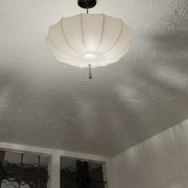 Customer photo of chandelier on ceiling