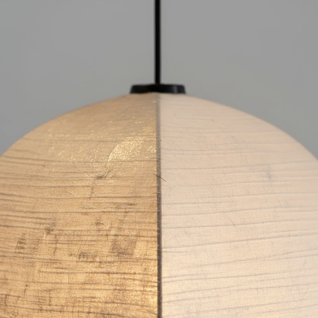 Close detail of Diora shade and cord