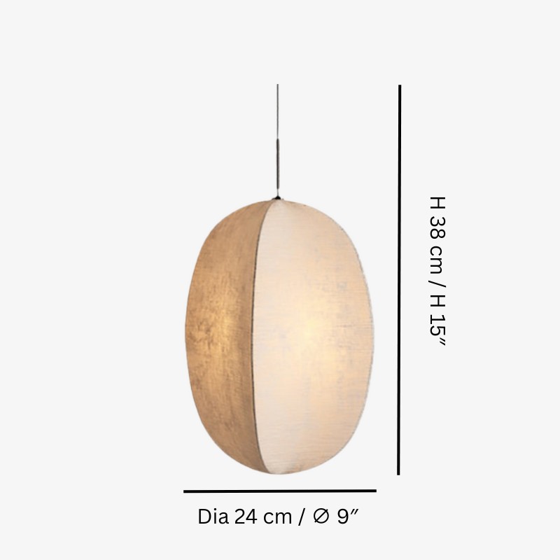 Diora pendant light size Dia 24cm by H 38cm