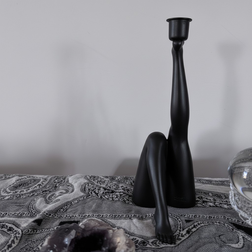 Black candle holder customer photo