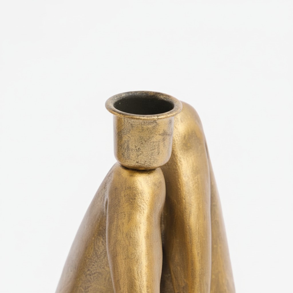 Decorative candle holder cup detail