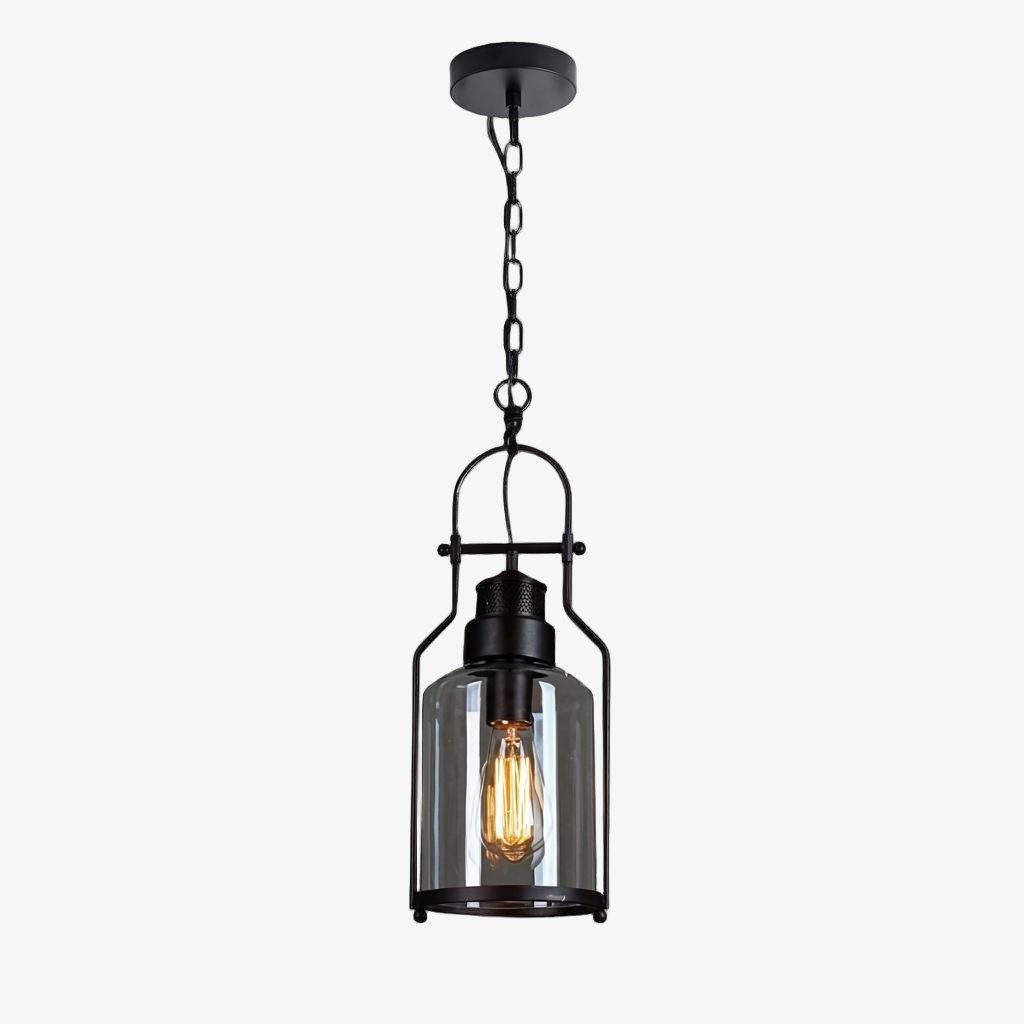 Lirra Vintage Iron Glass Pendant Lamp