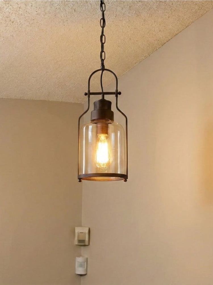 Lirra Vintage Iron Glass Pendant Lamp customer scene