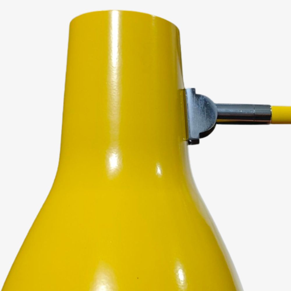 Yellow wall light shade detail