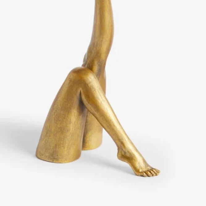 Decorative candle holder leg detail