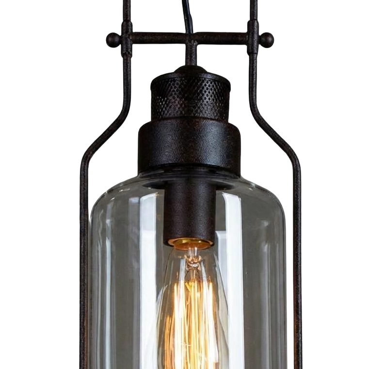 Lirra Vintage Iron Glass Pendant Lamp