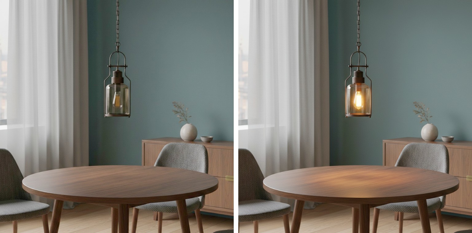 Lirra Vintage Iron Glass Pendant Lamp