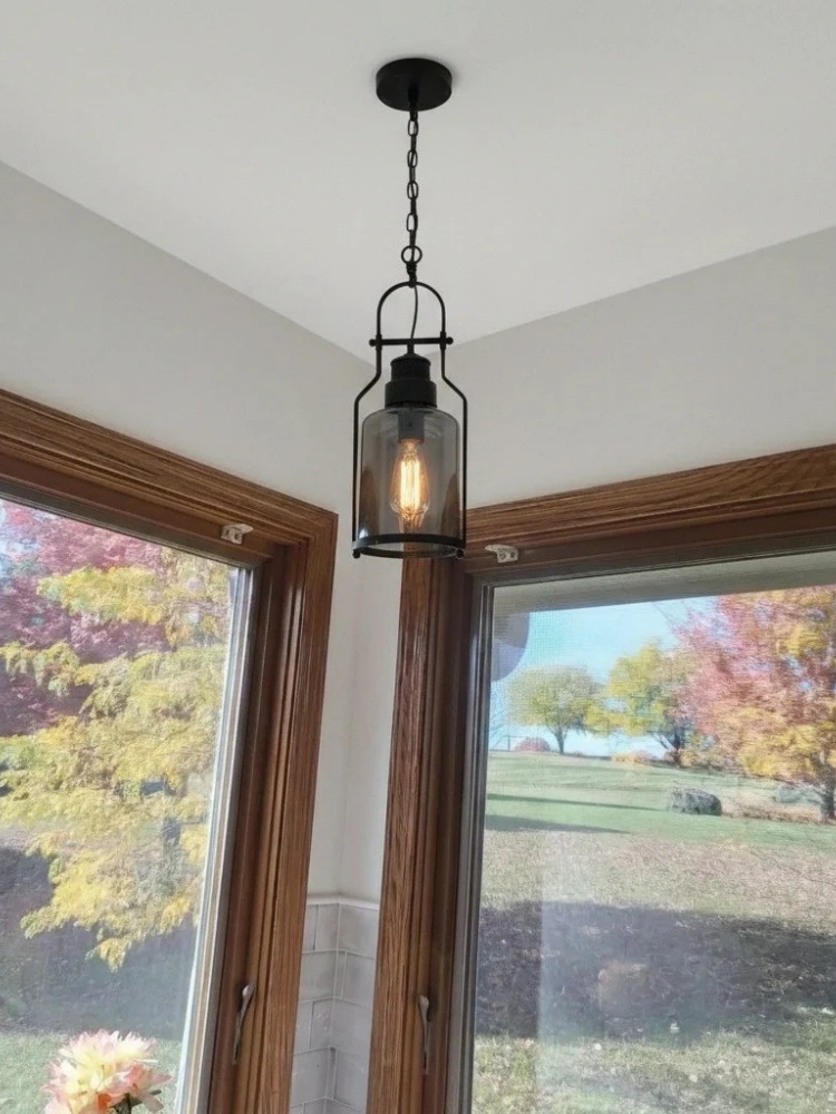 Lirra Vintage Iron Glass Pendant Lamp customer scene