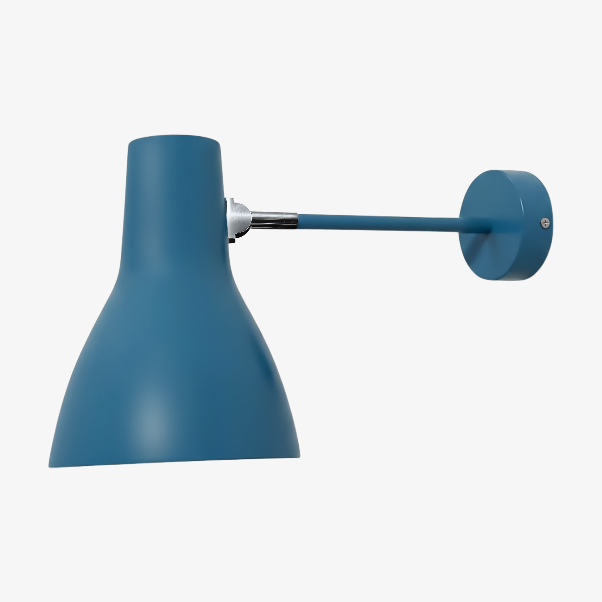 Blue finish wall light without cable