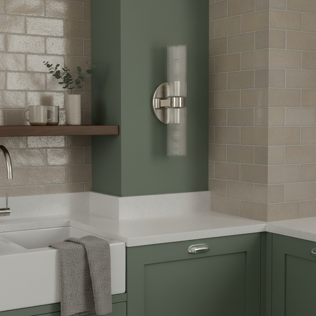 Rivora wall light in bathroom scene