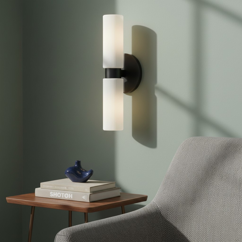 Rivora wall light by a chair