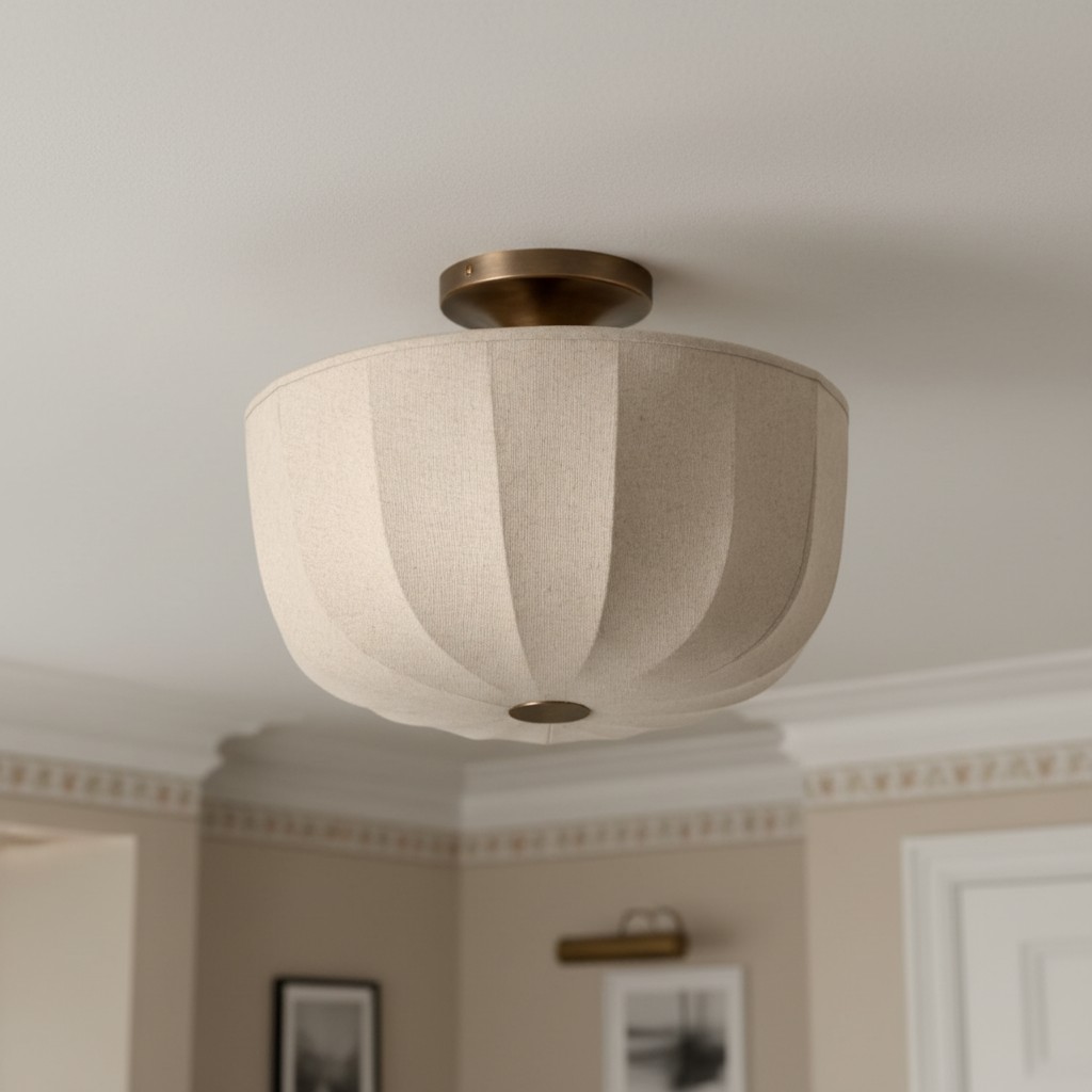 Loomis ceiling lamp room close scene