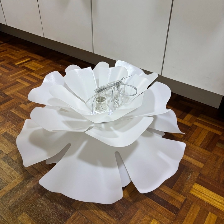 Customer photo of white flower shade
