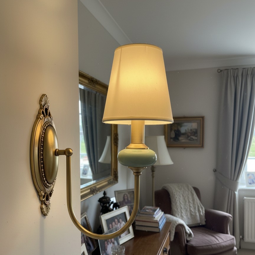 Real customer photo of illuminated wall light