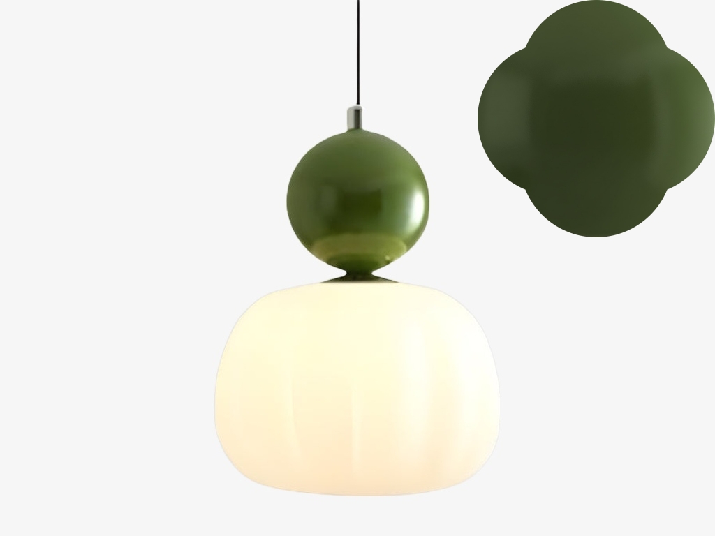 Green single head Ornavigo pendant lamp