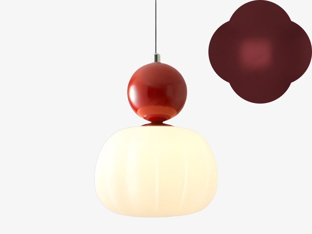 Red single head Ornavigo pendant lamp