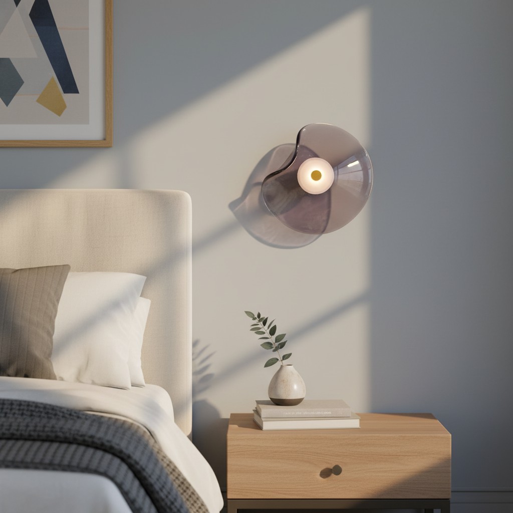 Lunacrest wall light in a bedroom scene