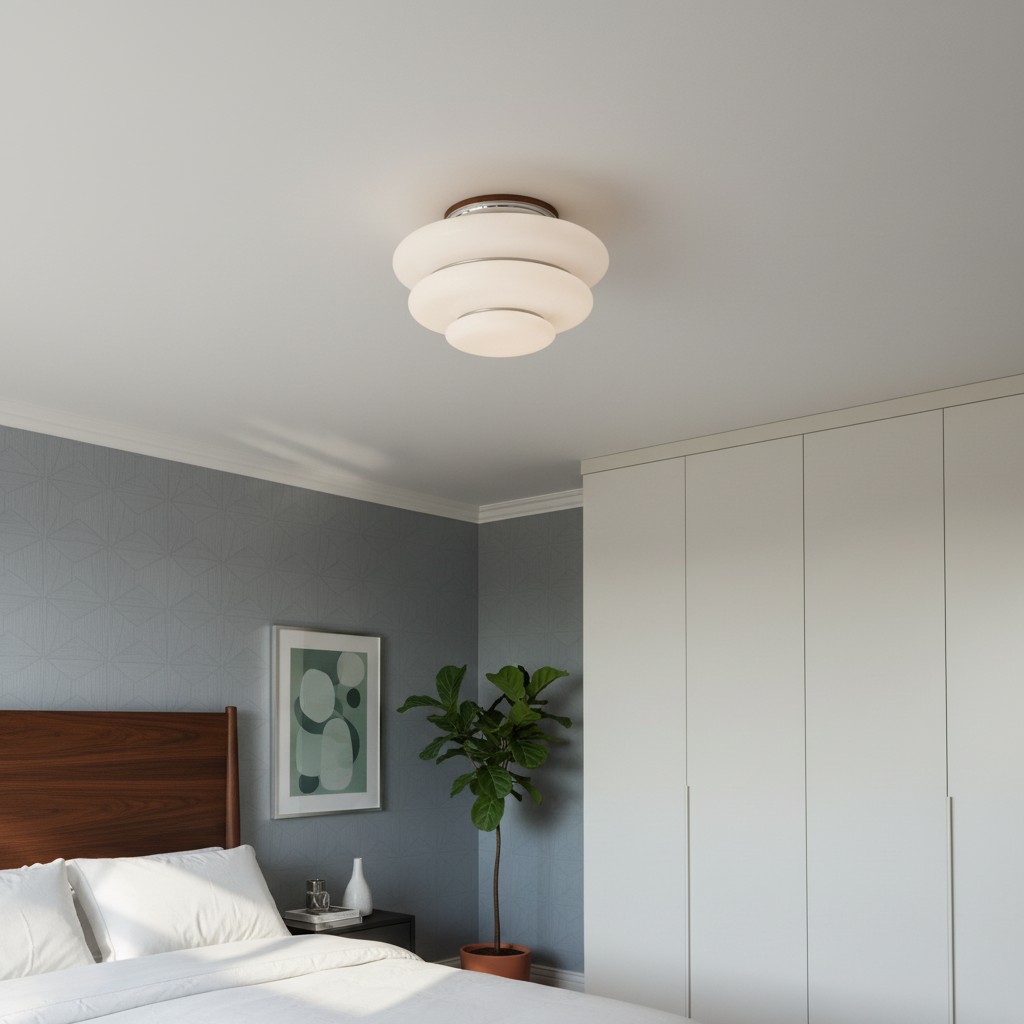 Cirren ceiling light in bedroom scene
