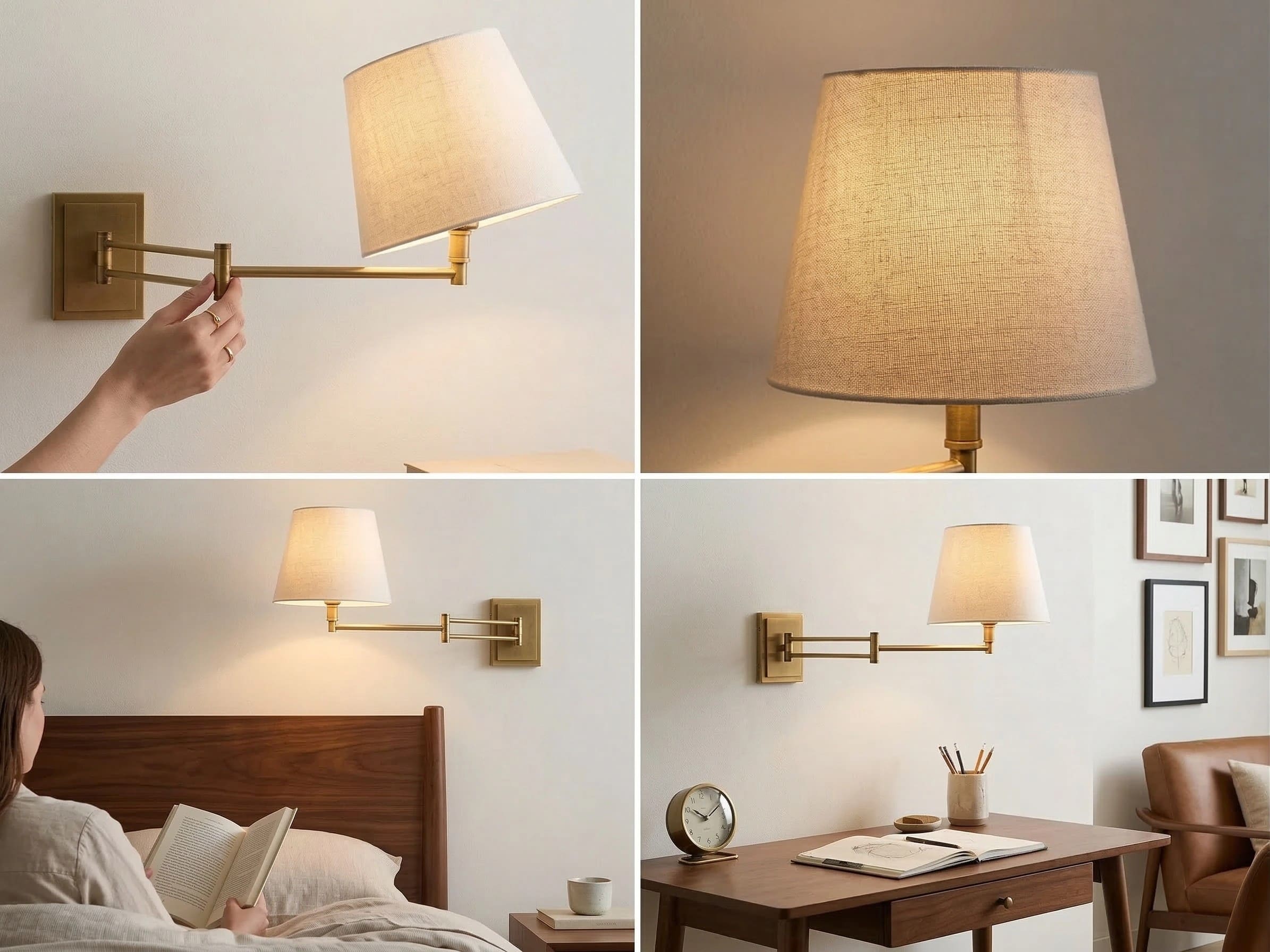 Arcuma adjustable wall sconce feature collage