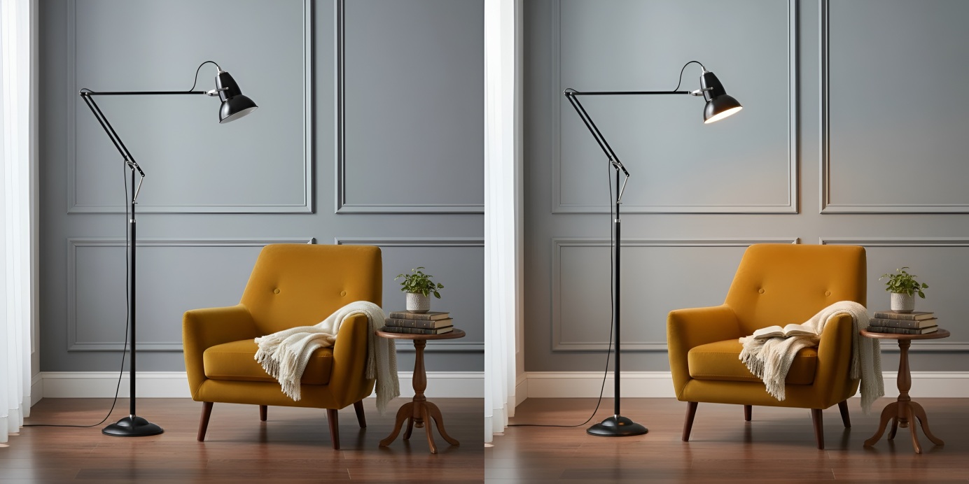 Light effect comparison scene