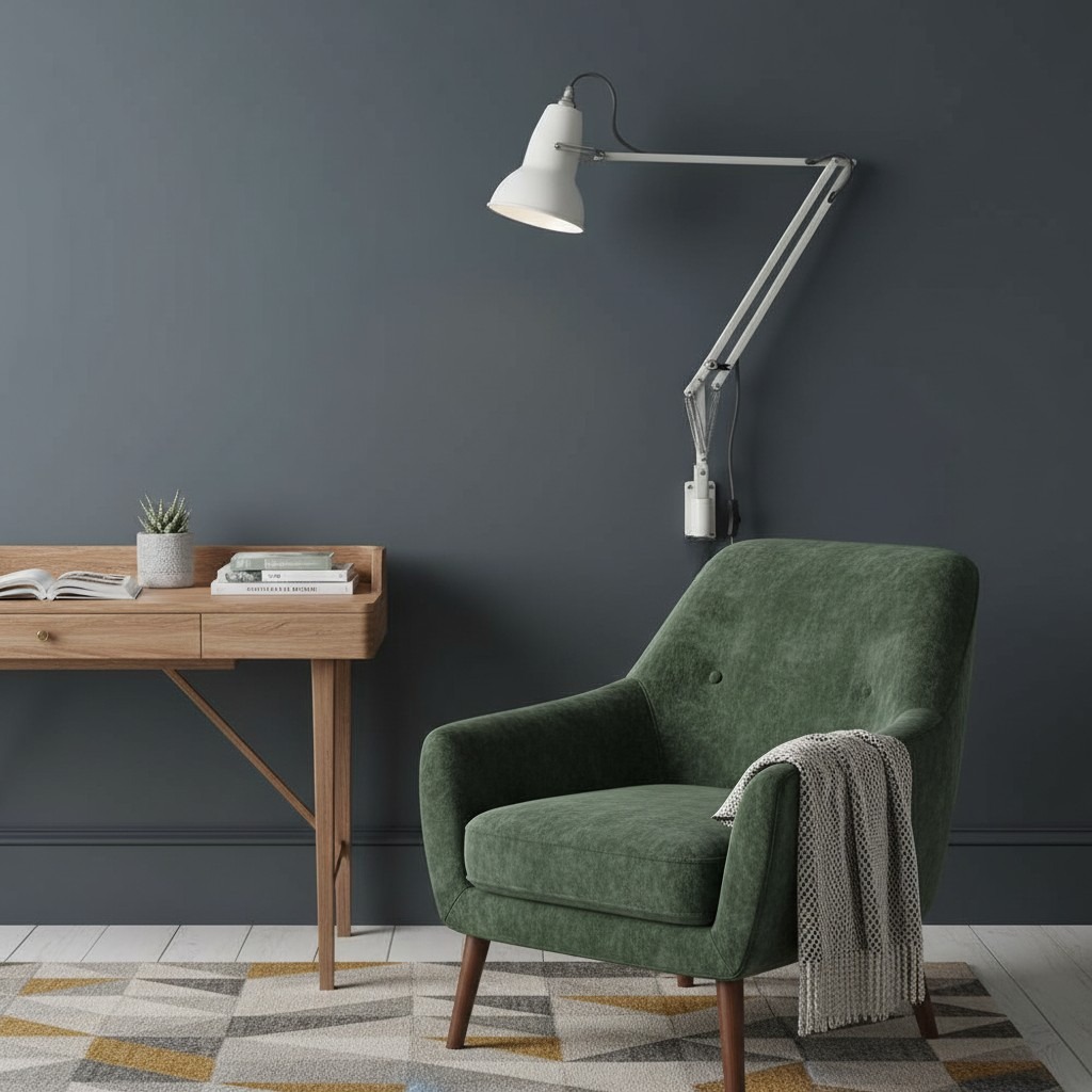 Wall lamp in room