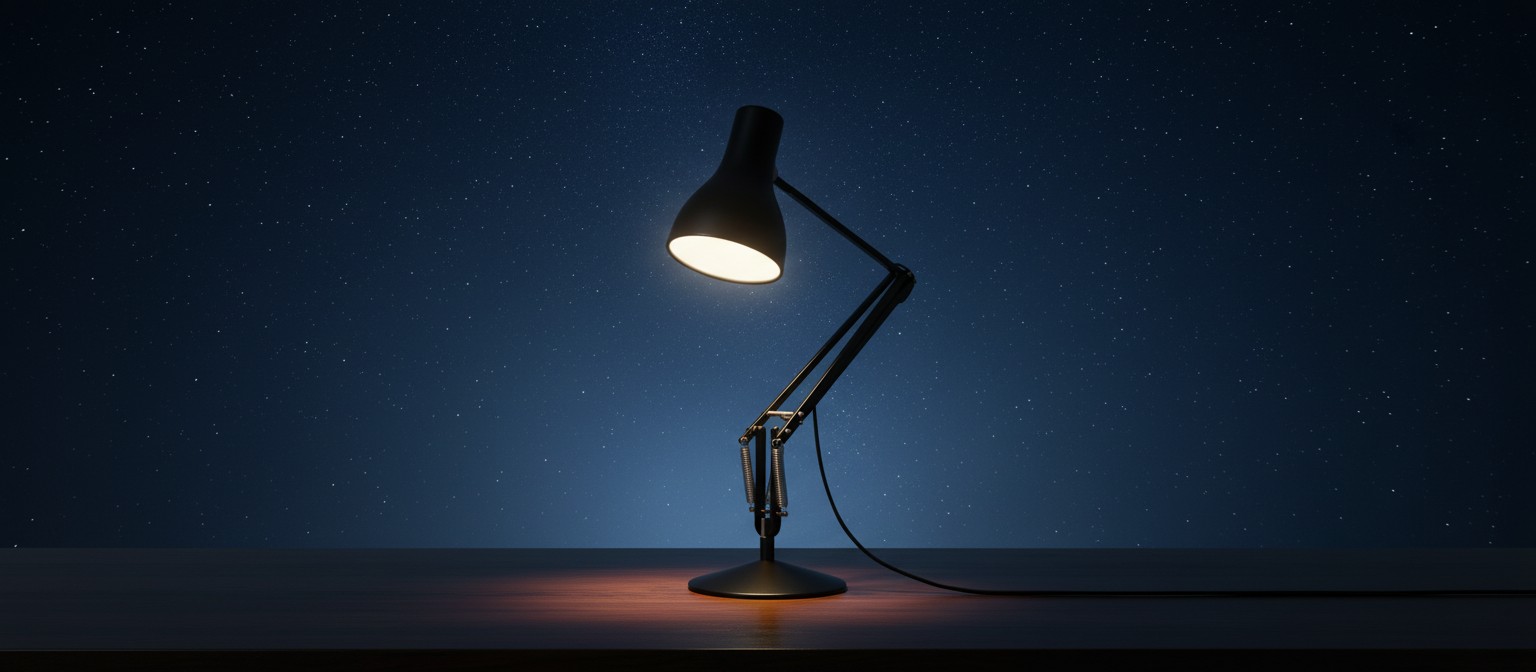 Black desk lamp - Midnight Sky