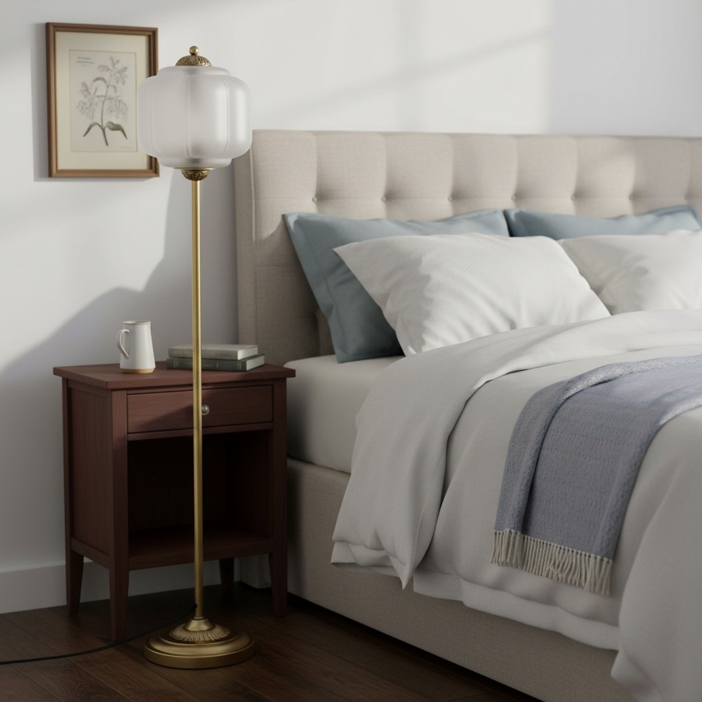 Eloise Floor Lamp in a bedroom