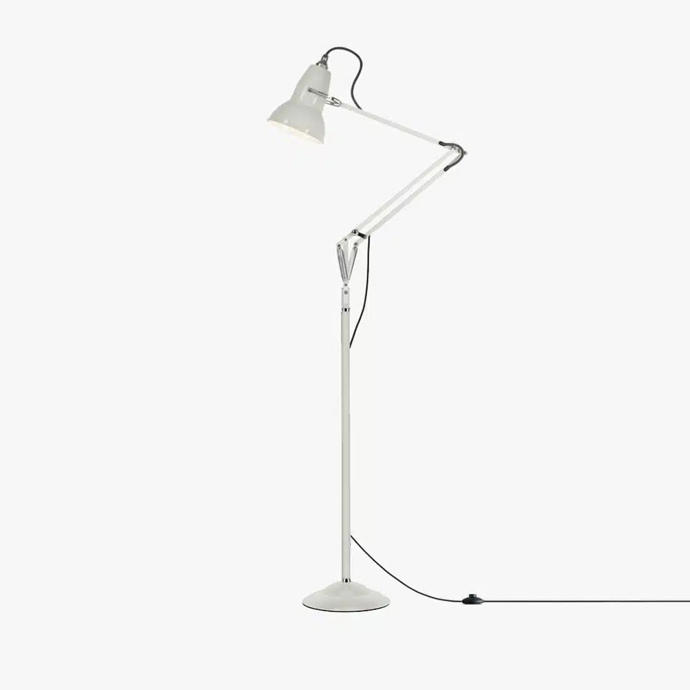 White adjustable floor lamp