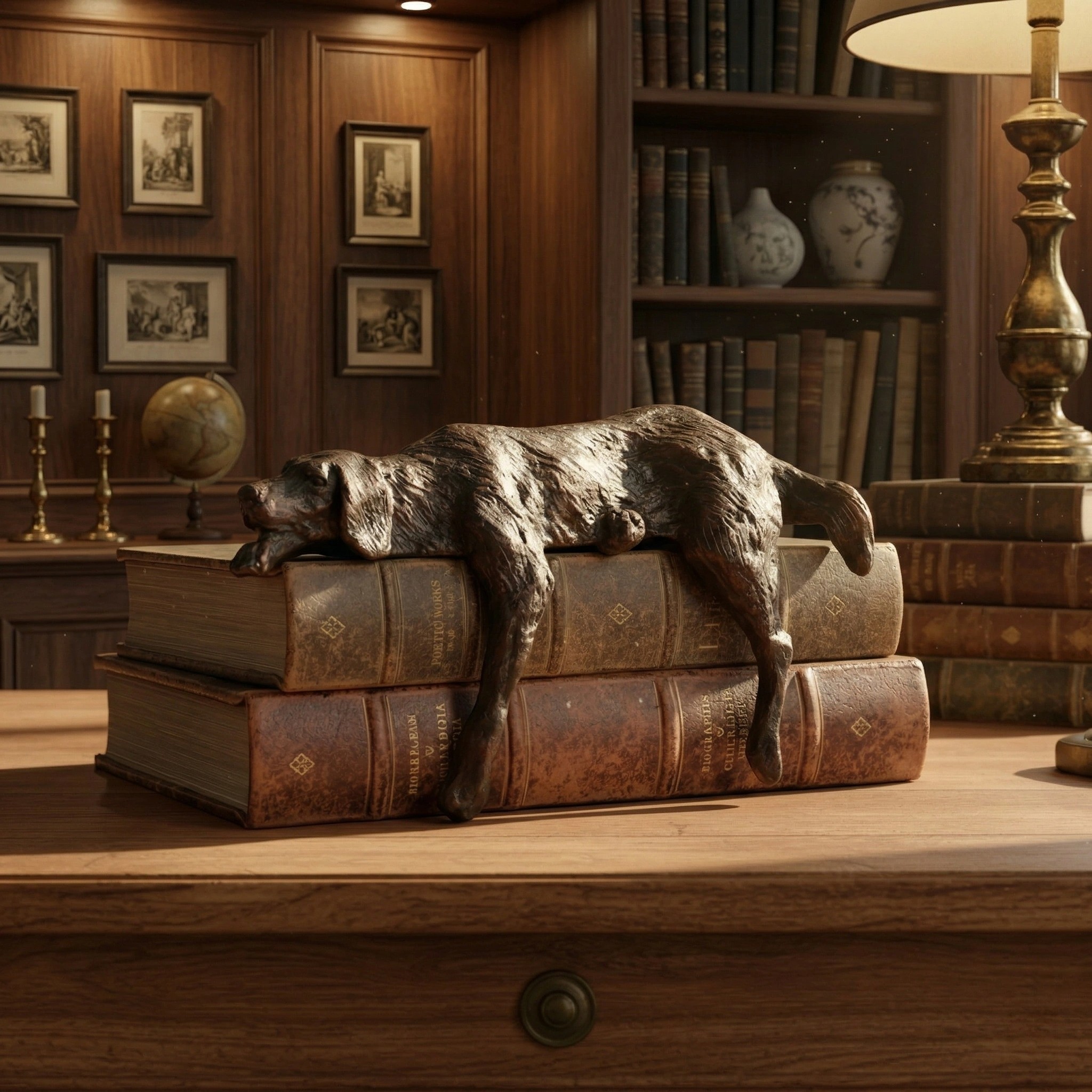 Floxo Lazy Dog Sculpture available scene 3