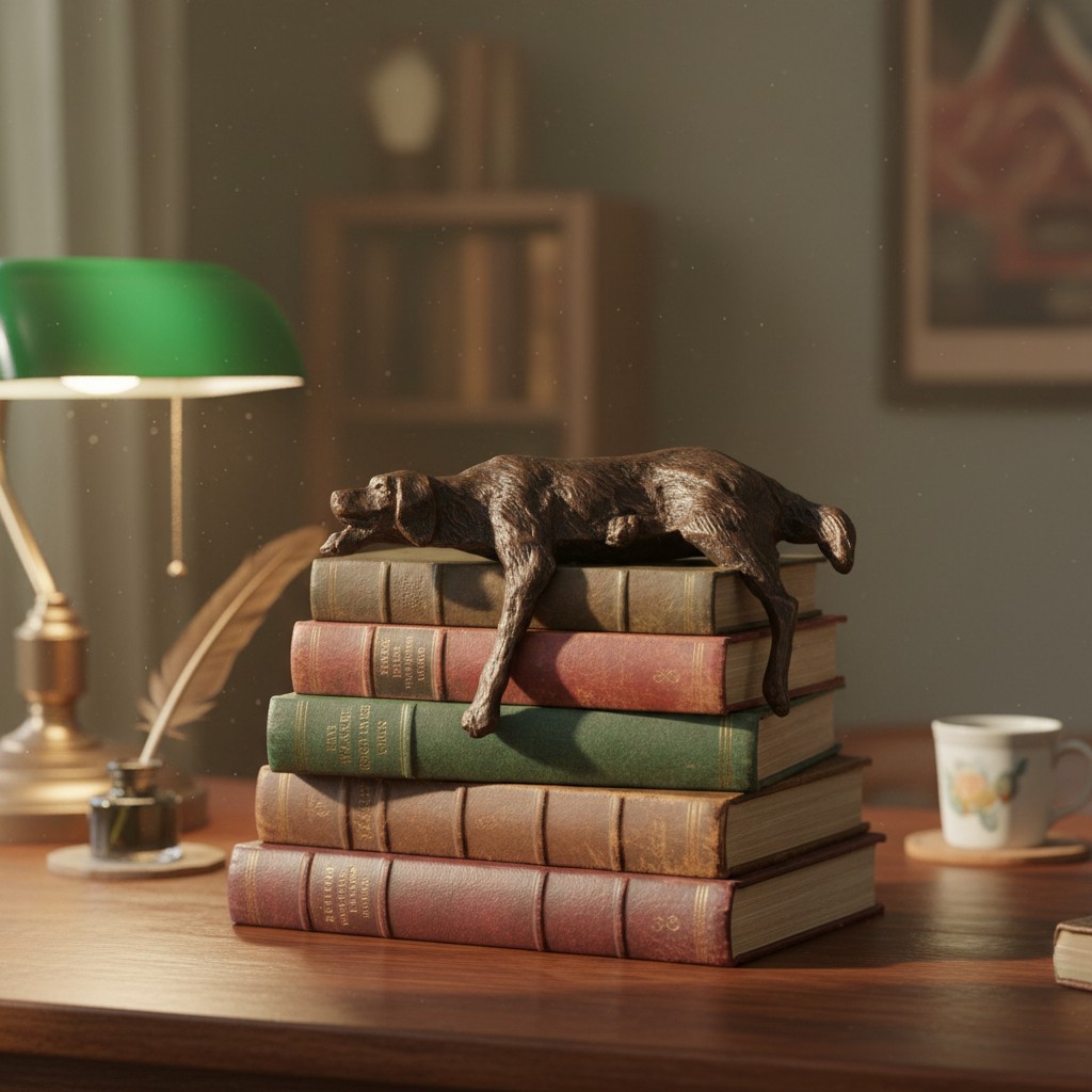Floxo Lazy Dog Sculpture available scene 1