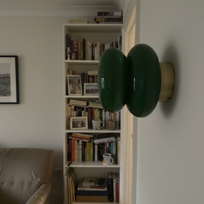 Real customer photo of green Orra wall sconce