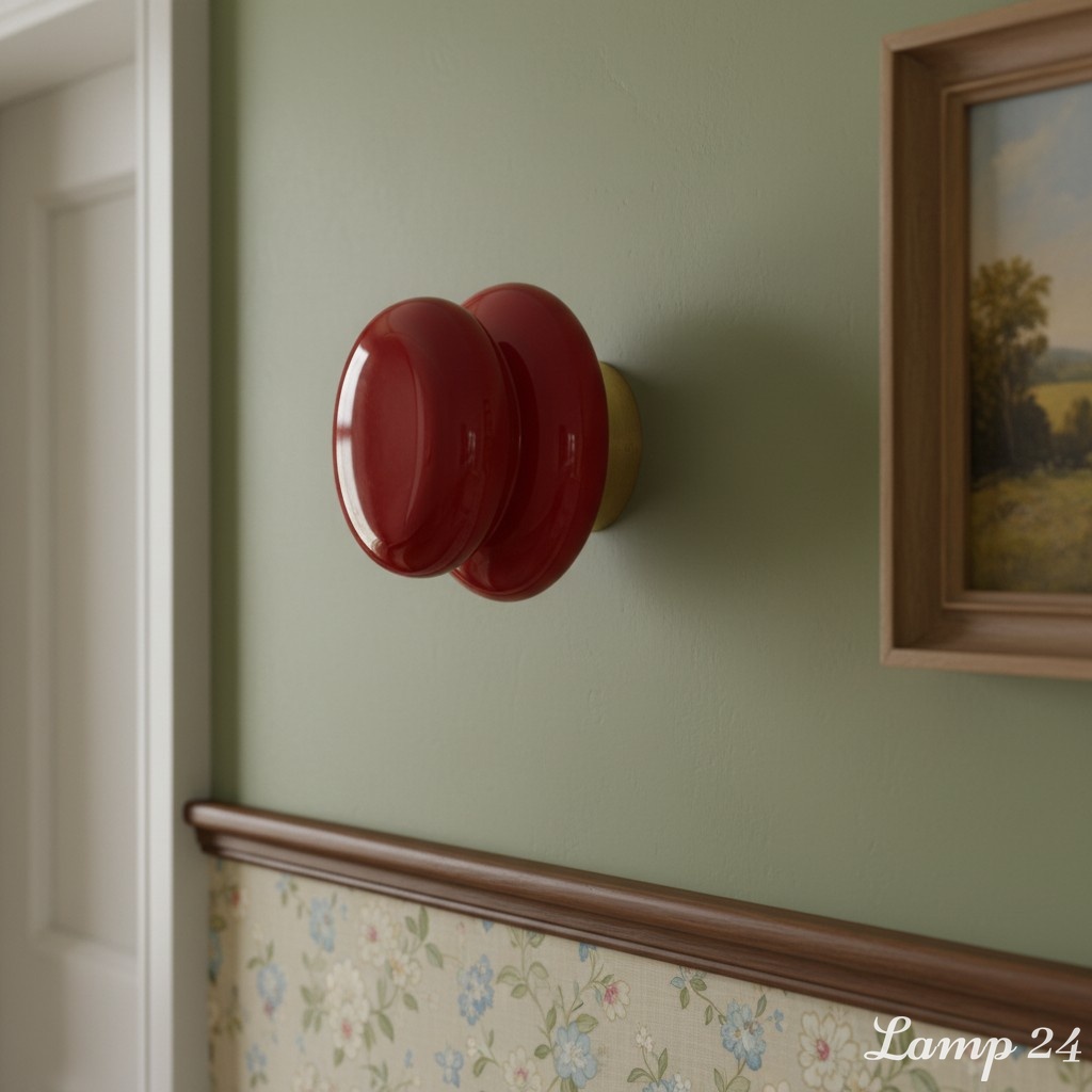 Red Orra wall sconce interior wall scene