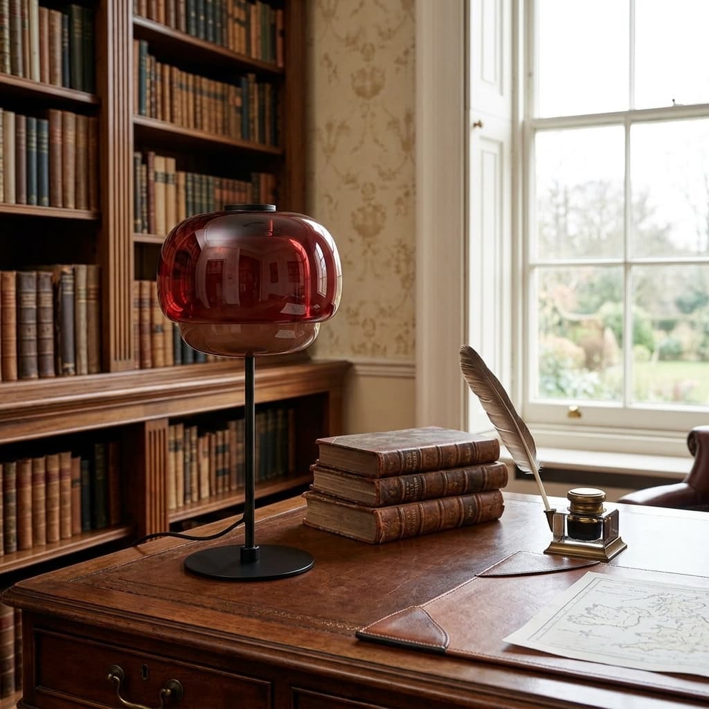 Clinco table lamp on a writing desk