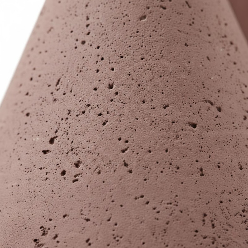 Close-up of the brick red concrete texture