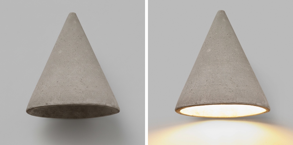Concrellia wall lamp light effect comparison