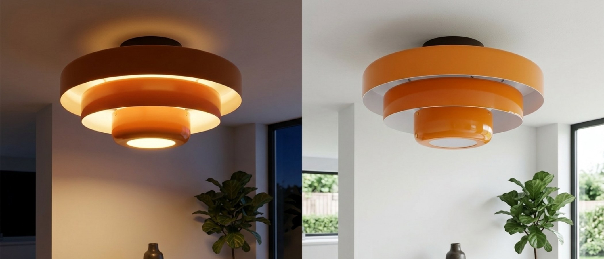 Light effect display for the Veleora Bauhaus Three-Tier Round Lamp