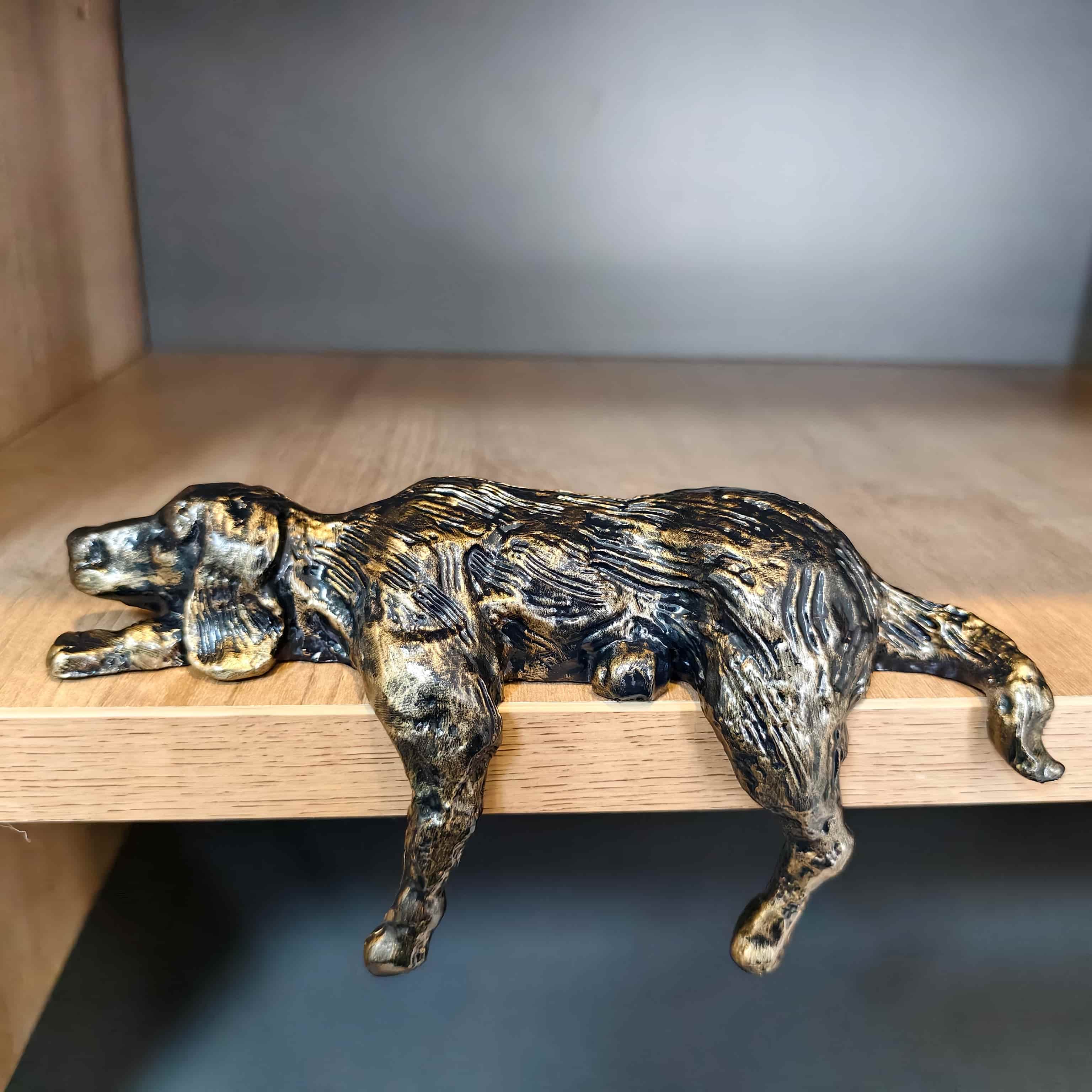 Floxo Lazy Dog Sculpture authentic moment 3