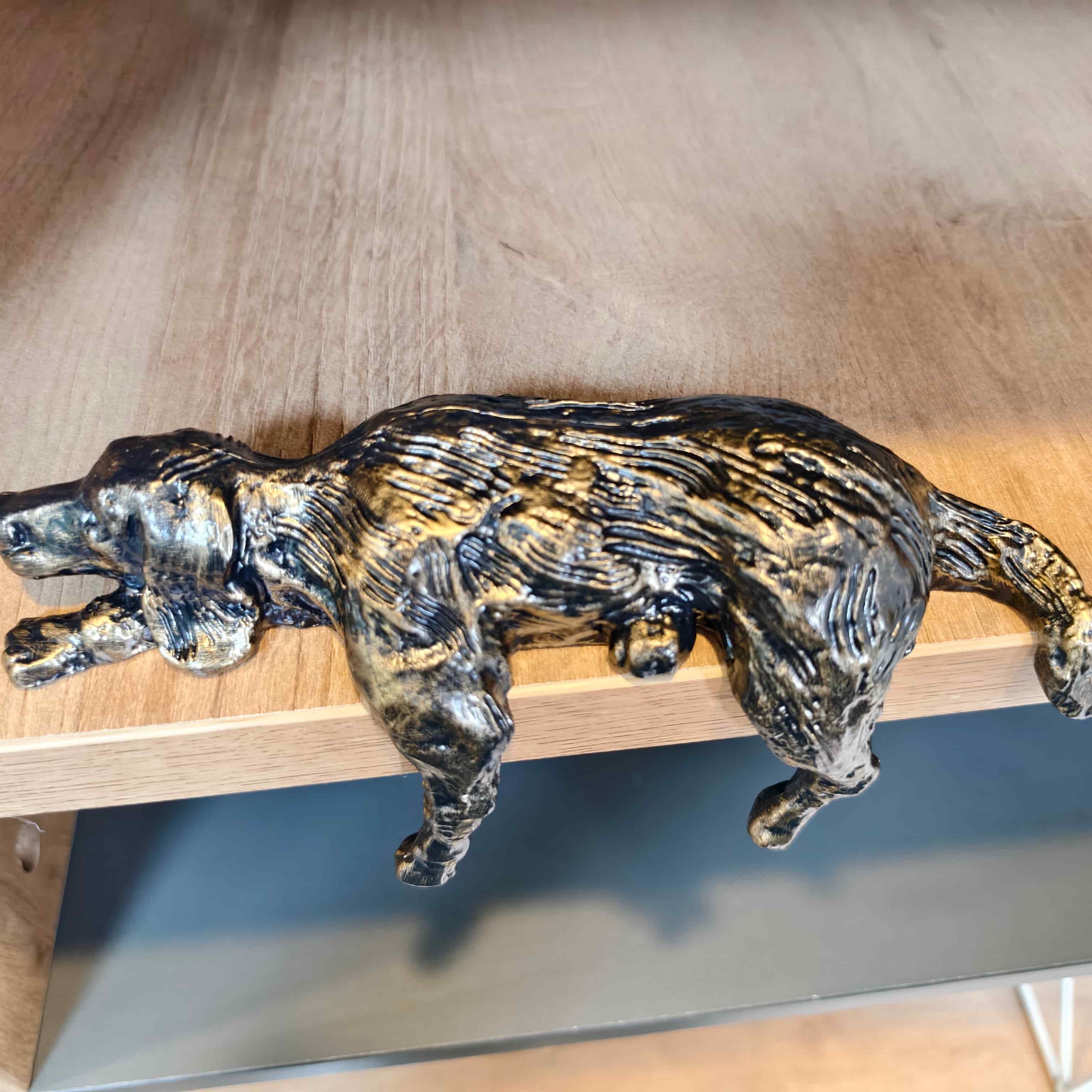 Floxo Lazy Dog Sculpture authentic moment 1
