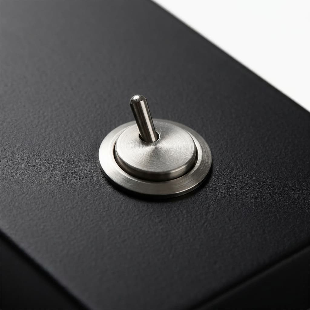 Close-up of Slimlux toggle switch detail