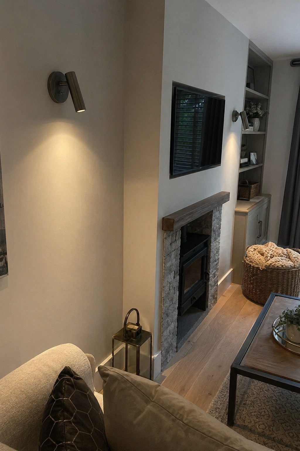 Customer photo of Slimlux wall light casting warm light