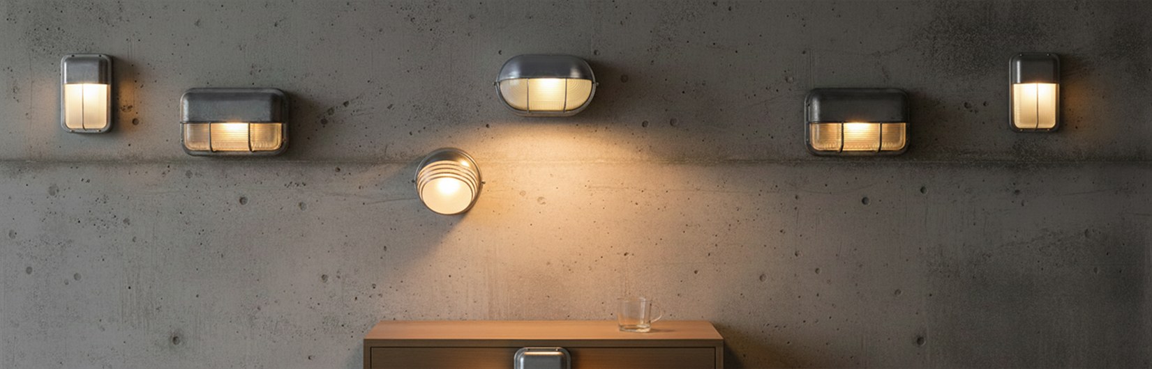 Morvane series wall lights display