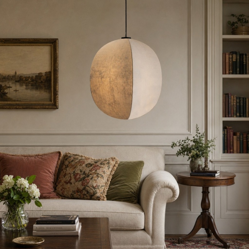 Diora pendant light in living room scene